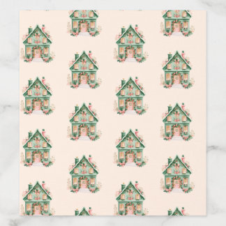 Festive Houses Envelope Liner