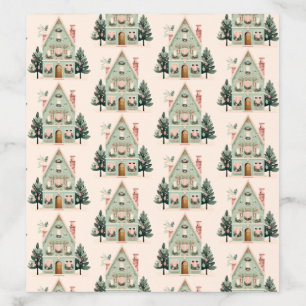 Festive Houses Envelope Liner