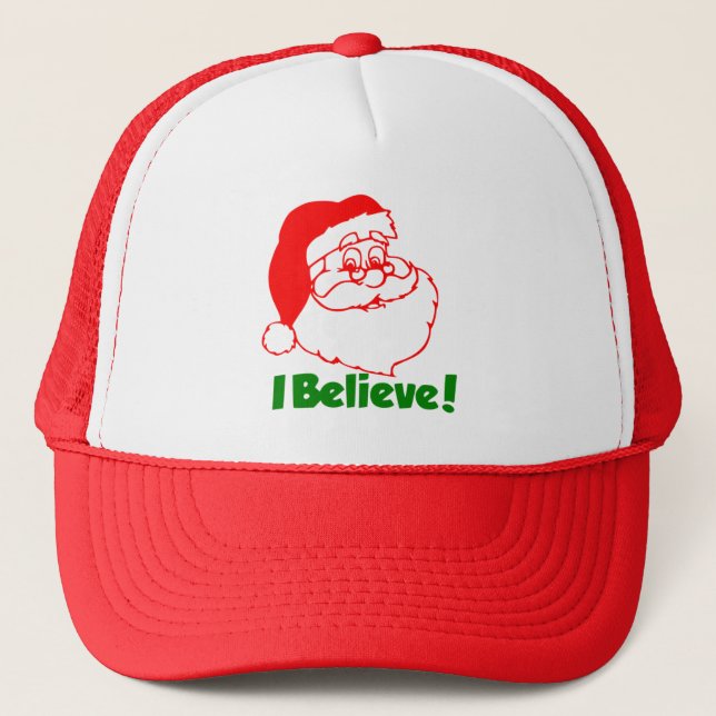 festive I believe in Santa hat (Front)