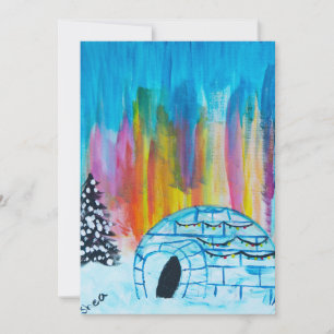 Festive Igloo Holiday Card