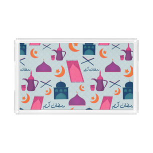 Festive Islamic Ramadan Design Acrylic Tray
