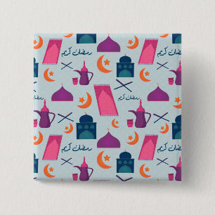 Festive Islamic Ramadan Design Button