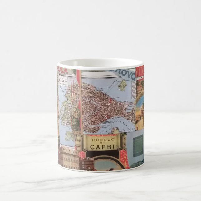 Festive Italian Collage Mug (Center)