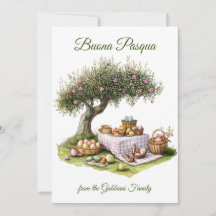 Festive Italian Easter Picnic Buona Pasqua