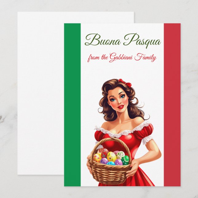 Festive Italian Flag Happy Easter Buona Pasqua Holiday Card | Zazzle Festive Italian Flag Happy Easter Buona Pasqua Holiday Card | Zazzle