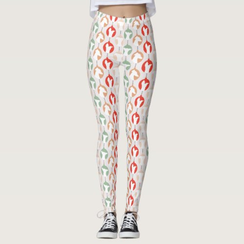 Festive Italian Greyhound Christmas Ornament Iggy Leggings