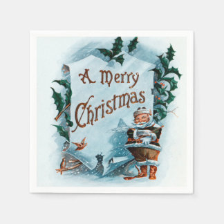 Festive Joy: A Classic Christmas Eve Napkins