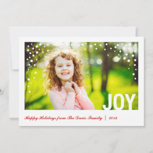 Festive Joy Happy Holidays Photo Card Groupon