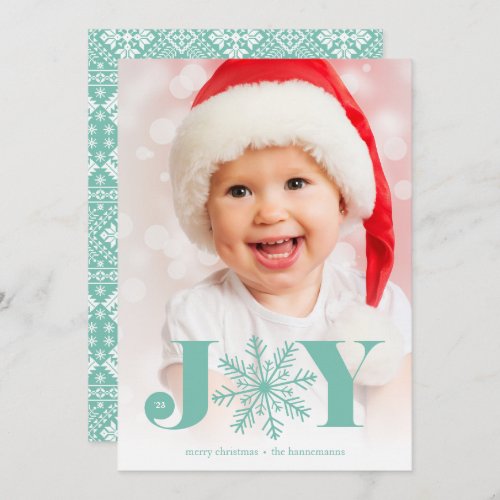 Festive Joy  Holiday Photo Card