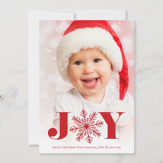 Festive Joy | Holiday Photo Card | Zazzle.com