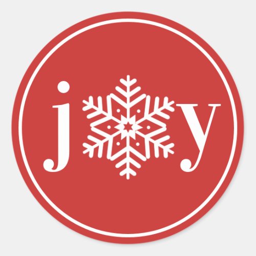 Festive Joy Holiday Sticker