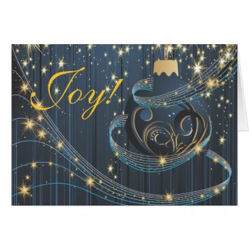 Festive Joy to the World Modern Christmas Card 