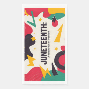 Festive Juneteenth A Celebration of Freedom Desig Paper Guest Towels