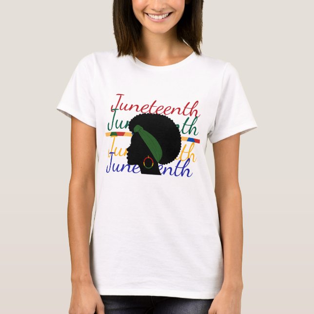 Festive Juneteenth T-Shirt (Front)