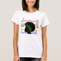 Festive Juneteenth T-Shirt with Pan-African Colors