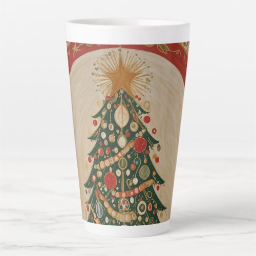 Festive Kaleidoscope Latte Mug