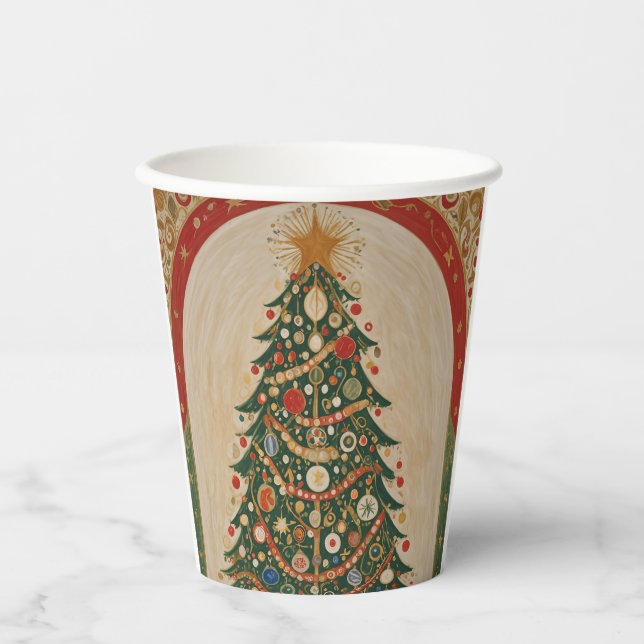 Festive Kaleidoscope Paper Cups (Front)