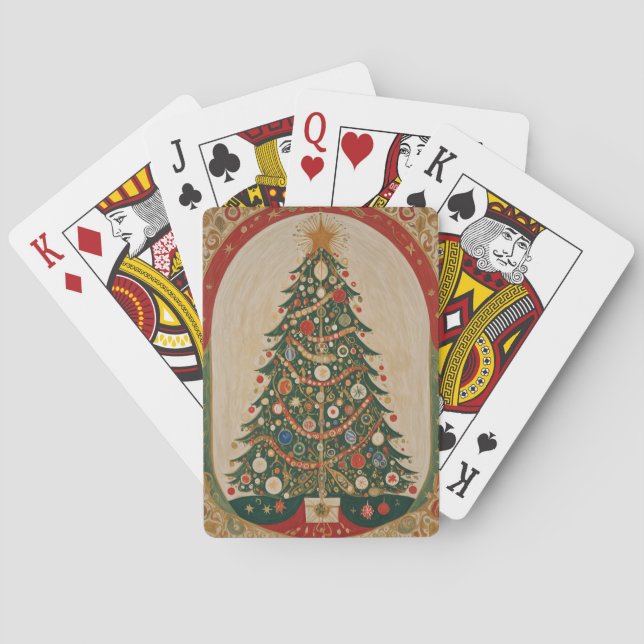 Festive Kaleidoscope Poker Cards (Back)
