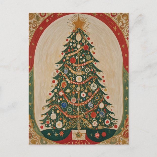 Festive Kaleidoscope Postcard (Front)