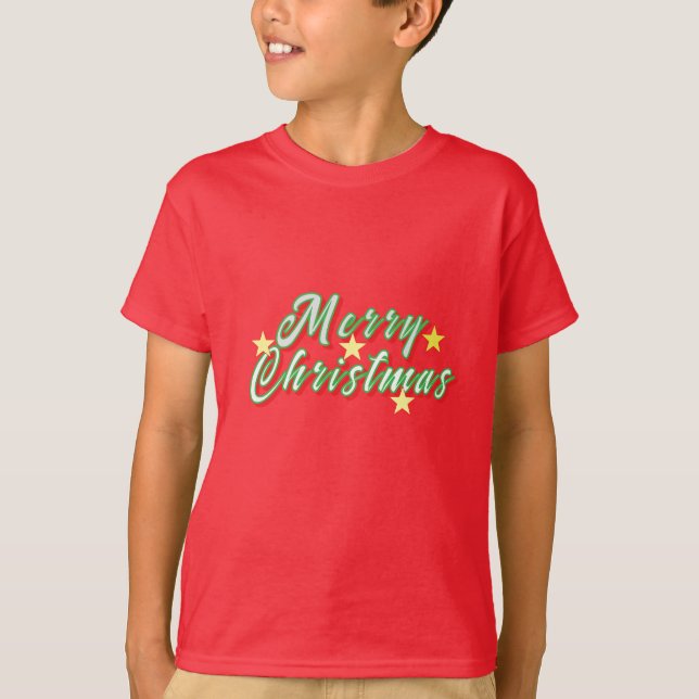 "Festive Kids' Christmas T-Shirt (Front)