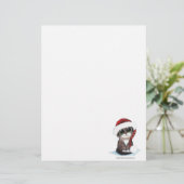 Festive Kitten Christmas Letterhead (Standing Front)