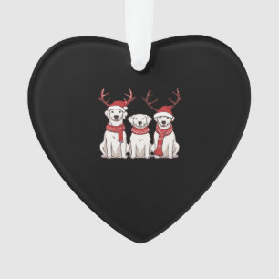 Festive Kuvasz � Christmas Pattern Classic T-Shirt Ornament