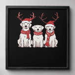Festive Kuvasz � Christmas Pattern Classic T-Shirt Peel And Stick Photo Tile
