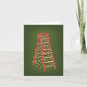 Festive Ladder Design Build Construction Holiday Card