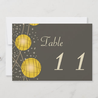Festive Lanterns with Pastel Gray & Golden Yellow Invitation