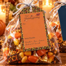 Festive Leaf Pattern Thanksgiving Navy & Gold