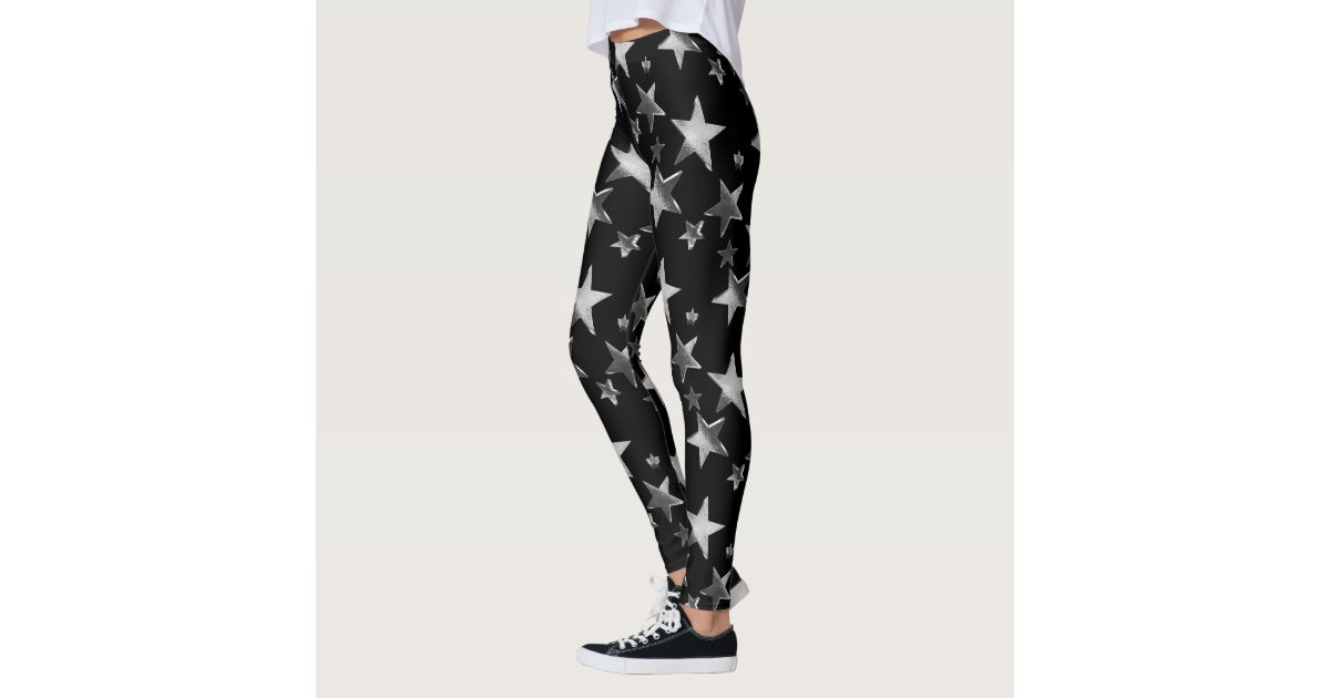 Ugly Christmas Unicorn and Christmas Tree Print Gray Legging