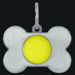 Festive Lemon Yellow Decor Color Customize This! Pet ID Tag<br><div class="desc">This festive custom product is available in a vibrant accent lemon yellow color for yourself or as a gift sure to make an impression in all occasions. Click on the "Customize it!" button or link you find on this product page to reveal a set of user friendly designing tools to...</div>