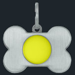 Festive Lemon Yellow Decor Color Customize This! Pet ID Tag<br><div class="desc">This festive custom product is available in a vibrant accent lemon yellow color for yourself or as a gift sure to make an impression in all occasions. Click on the "Customize it!" button or link you find on this product page to reveal a set of user friendly designing tools to...</div>