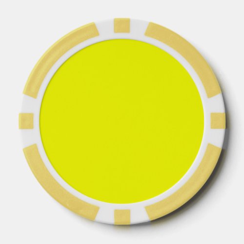 Festive Lemon Yellow Decor Color Customize This Poker Chips