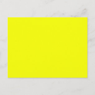 Festive Lemon Yellow Decor Color Customize This! Postcard