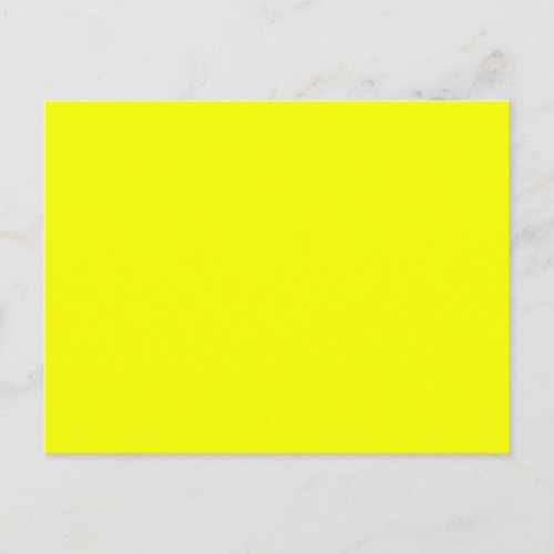 Festive Lemon Yellow Decor Color Customize This Postcard