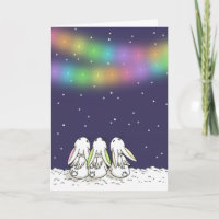 Festive lights and falling snow - Holiday Card