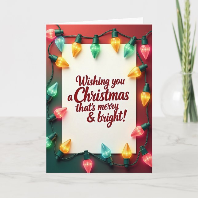 Festive Lights Christmas Card (Front)