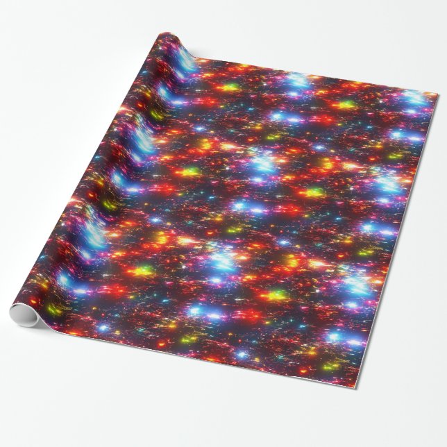 Festive Lights  Wrapping Paper (Unrolled)