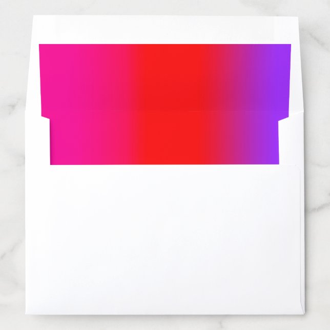 Festive Magenta Red Purple Ombre   Envelope Liner (In Envelope)