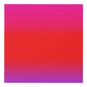 Festive Magenta Red Purple Ombre Faux Canvas Print