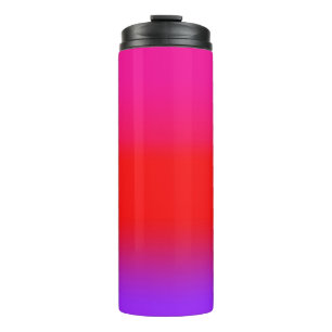 Festive Magenta Red Purple Ombre Thermal Tumbler