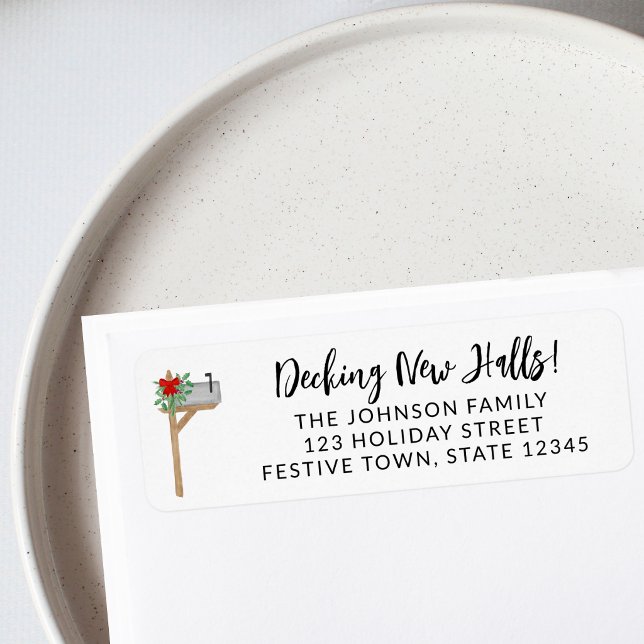 Festive Mailbox Return Address Label (Creator Uploaded)