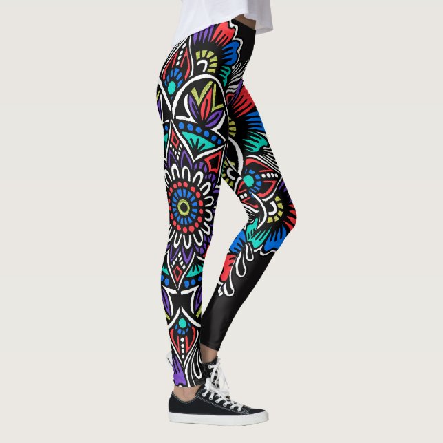 Festive Mandala Leggings (Right)