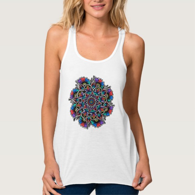 Festive Mandala Tank Top (Front)