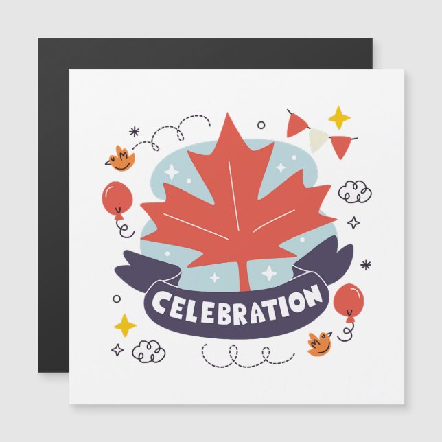 Festive Maple Leaf Celebration (Front/Back)