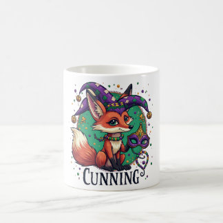 Festive Mardi Gras Fox Mug
