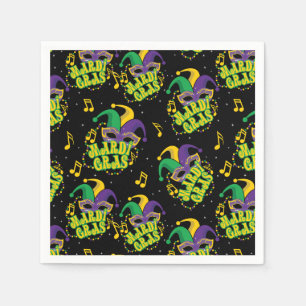 Festive Mardi Gras  Napkins