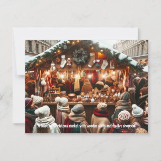 Festive Market Magic Postcard