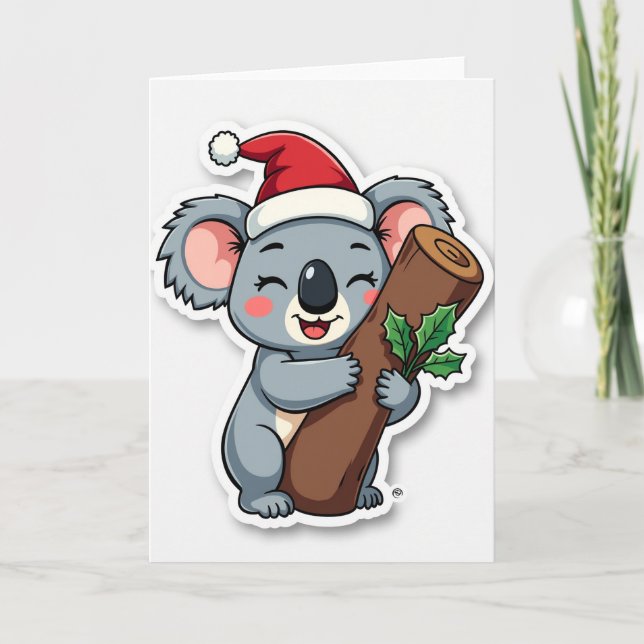 Festive Marsupial Mothers Day Card (Front)